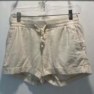 Old Navy Linen Cream Shorts